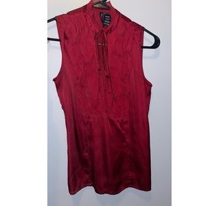 Red dress blouse